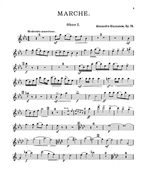 Oboe 1, 2