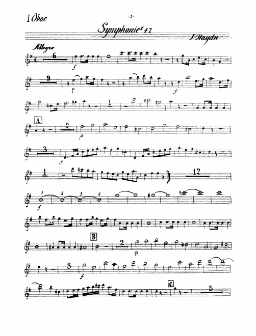 Oboe 1, 2