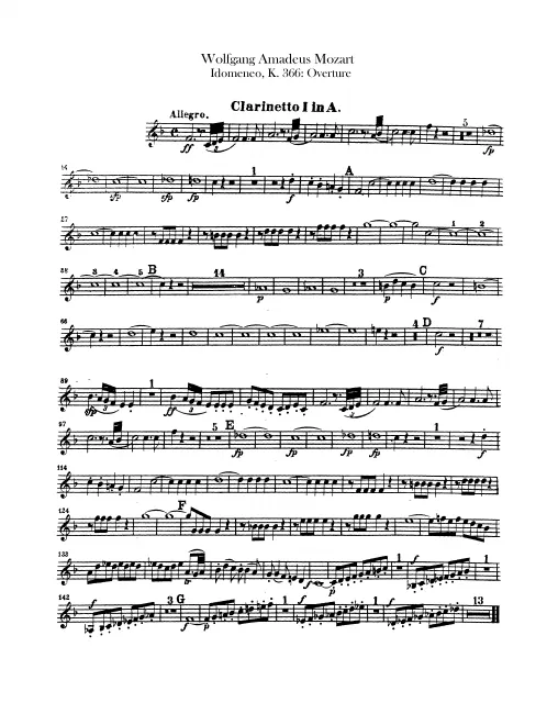 Clarinet 1, 2 (A)