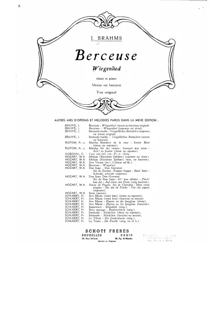 4. Wiegenlied (Berceuse)