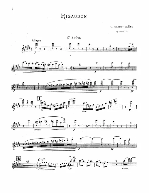 Flute 1, 2