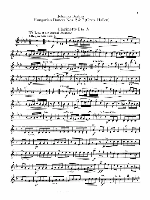 Clarinet 1, 2 (A)