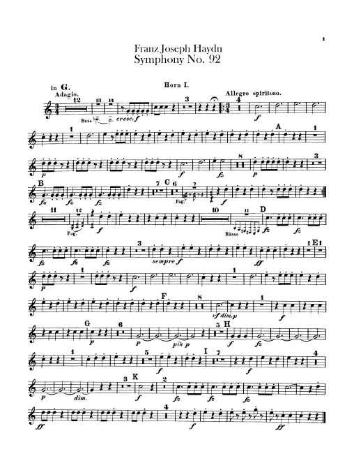 Horn 1, 2 (G/D)