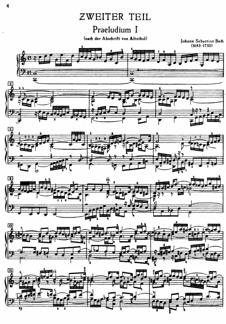 Præludium and Fuga Nos.1–12, BWV 870–881