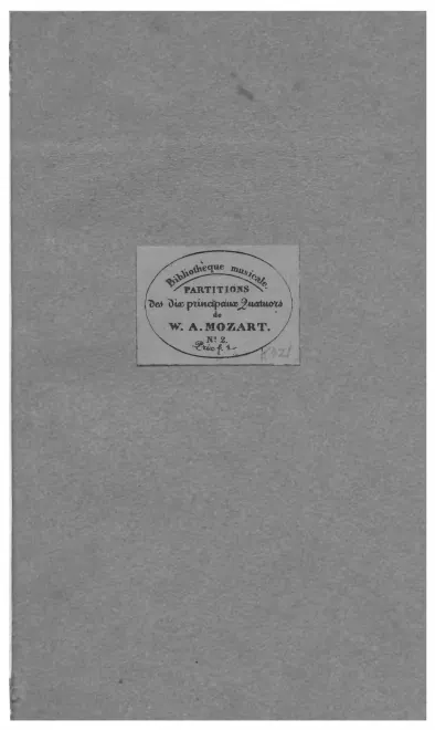 2. Quartet in , K.421