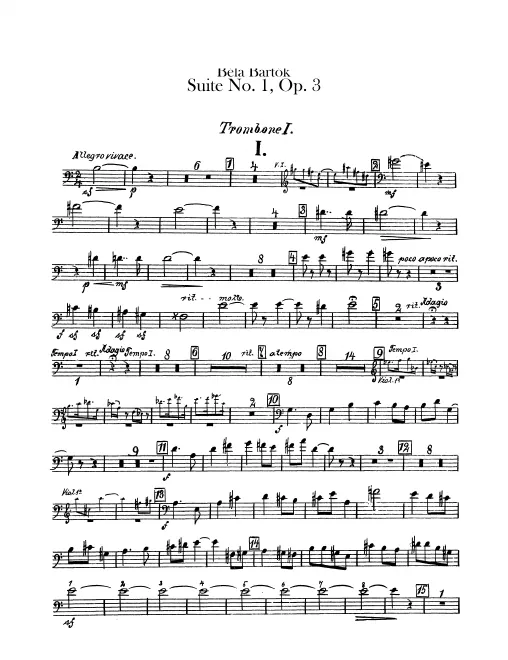 Trombone 1, 2, 3, Tuba
