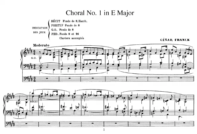 1. Choral in E major