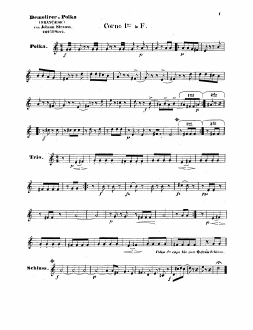 Horn 1, 2, 3, 4 (F)