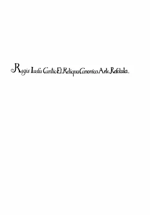 Regis Iussu Cantio Et Reliqua Canonica Arte Resoluta