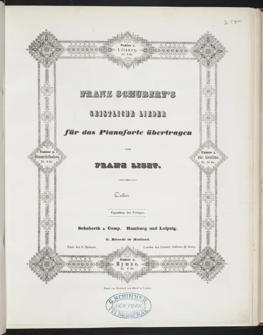 Litanei (S.562/1, color)