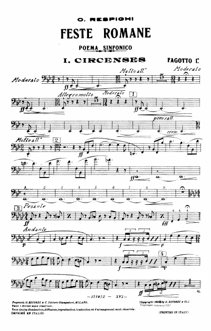Bassoon 1, 2, Contrabassoon