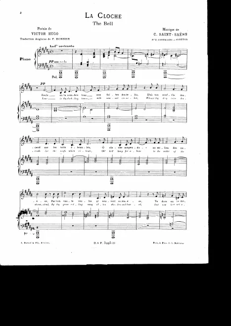 Complete Score ((, for low voice)