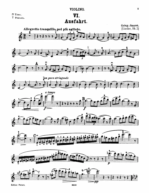 Complete Score, Violin part