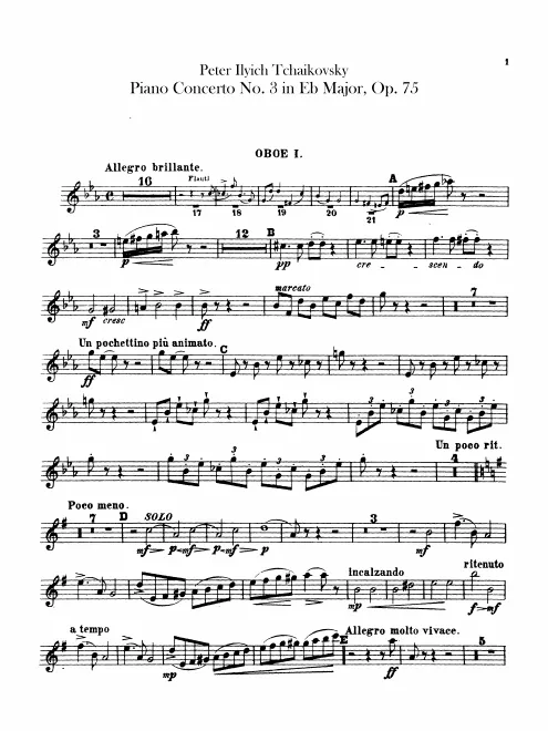 Oboe 1, 2