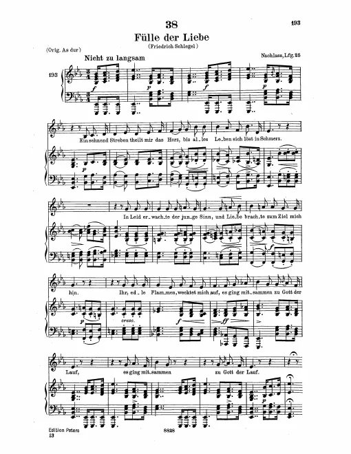 Complete Score (Low Voice, transposed to )