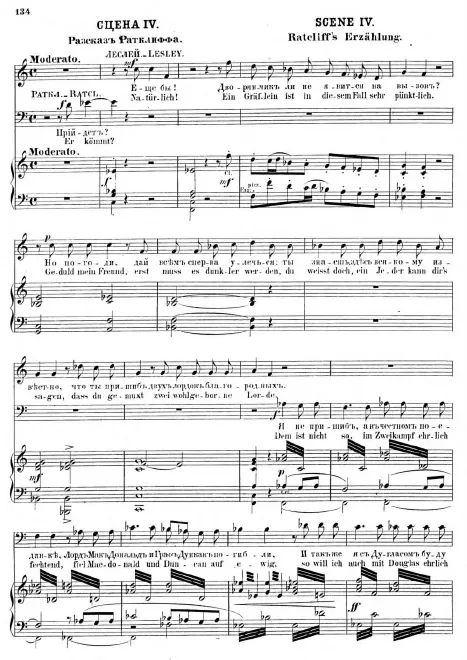 Act II, Tableau 1, Scene 4. Ratcliff's Narrative