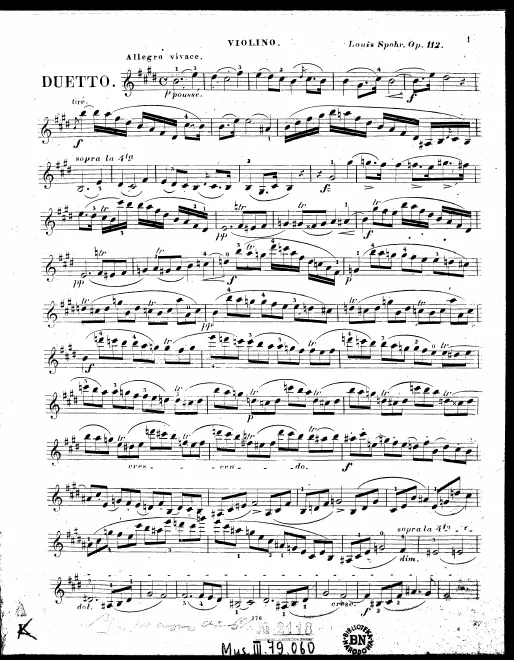 Violin Part (monochrome)
