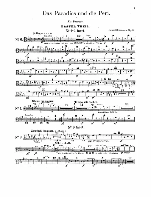 Trombone 1, 2, 3, Ophicleïde (Tuba)