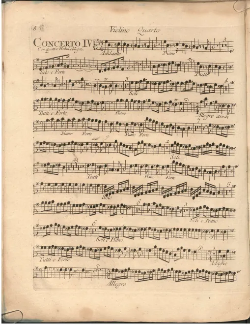 Violins IV (solo and ripieno)