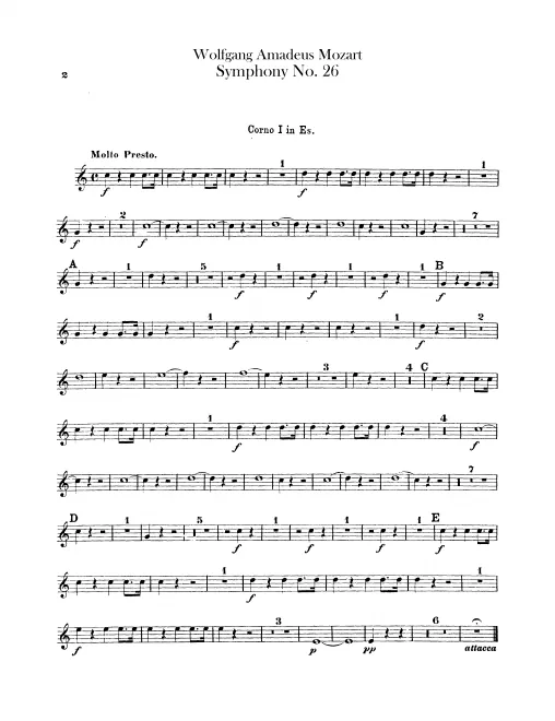 Horn 1, 2 (E)