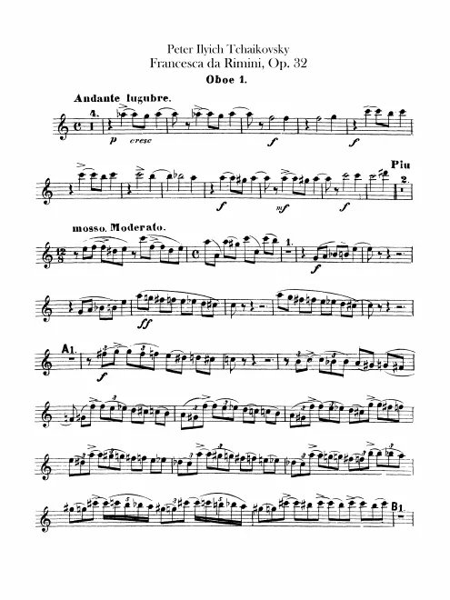 Oboe 1, 2, English Horn