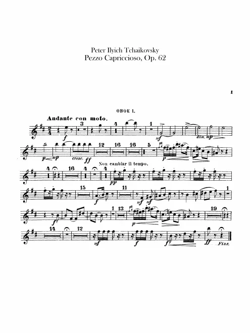Oboe 1, 2