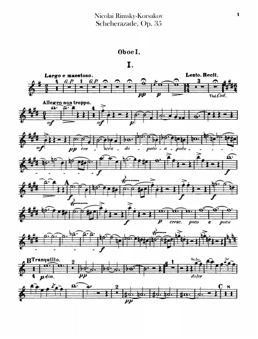 Oboe 1, 2 (also English Horn)