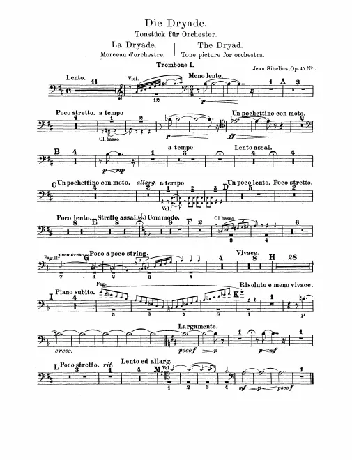 Trombone 1, 2, 3, Tuba