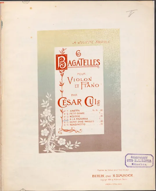 4. À la mazurka - violin part