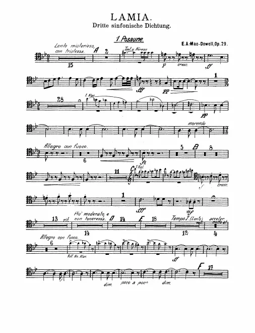 Trombone 1, 2, 3, Tuba