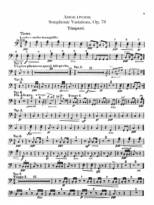 Timpani, Triangle