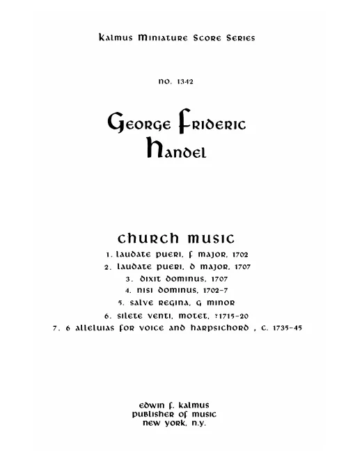 38. Lateinische Kirchenmusik (1872)