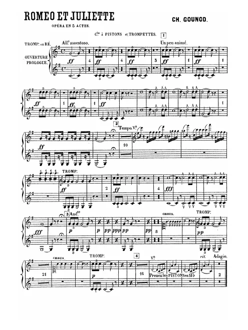 Trumpet/Cornet 1/2 (E♭/D/C/B♭/B basso/A)