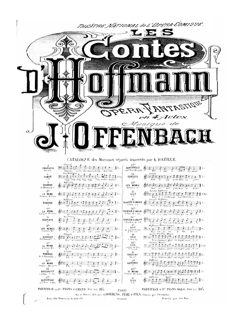 No.9 bis , Couplets de l'automate: "Les oiseaux dans la charmille"