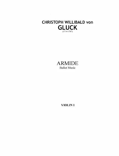 Violins I/Conductor