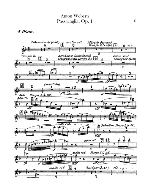 Oboe 1, 2, English Horn
