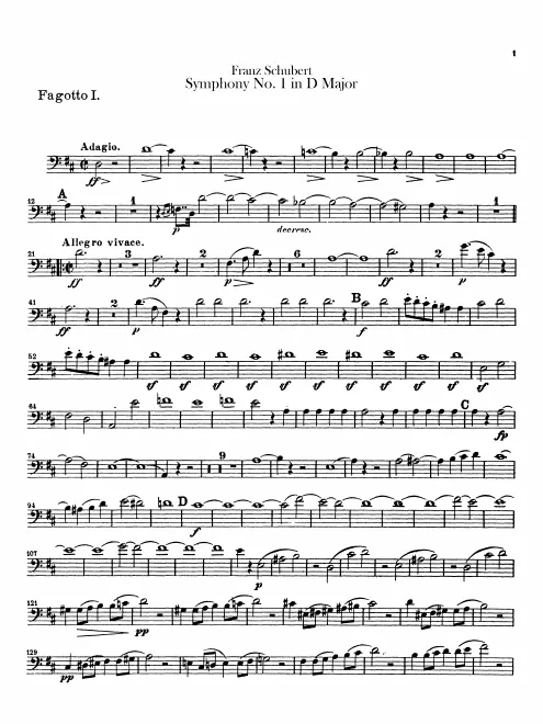 Bassoon 1, 2