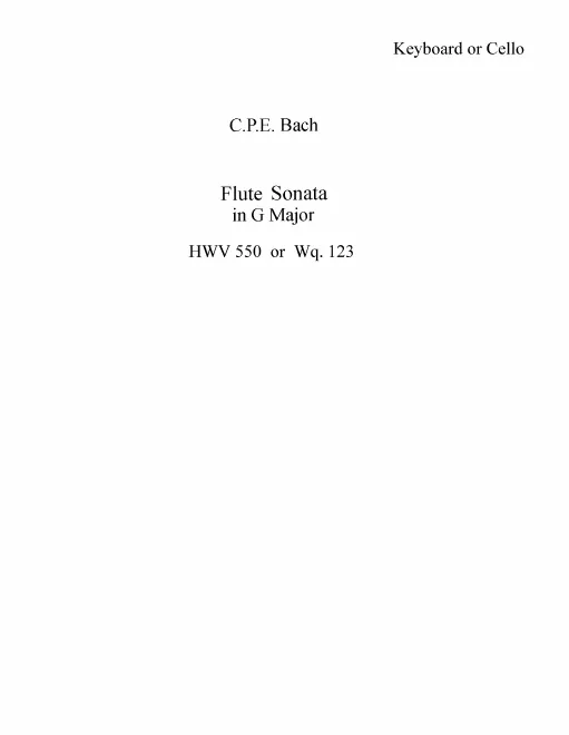 Complete Score, Flute Part
