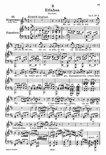 Complete Score (Medium voice, transposed to )