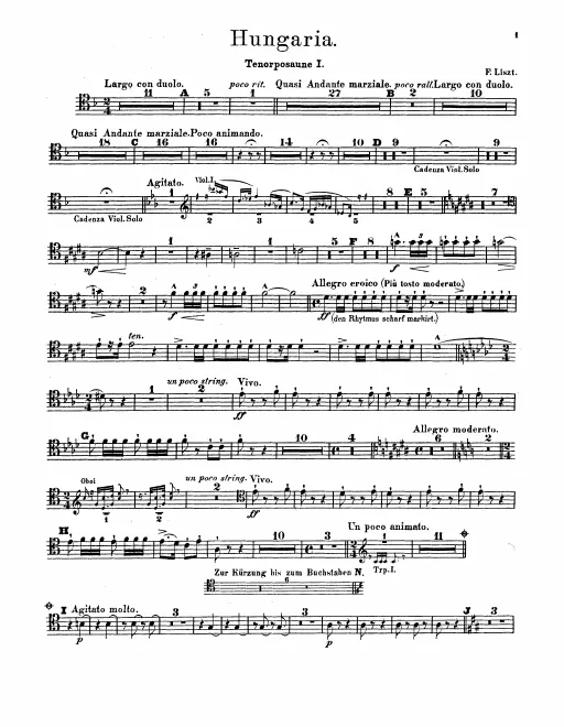 Trombone 1, 2, 3, Tuba