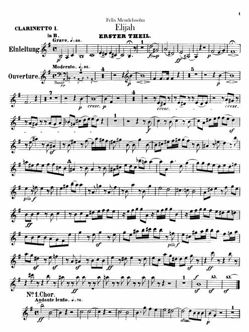 Clarinet 1, 2 (B, A, C)