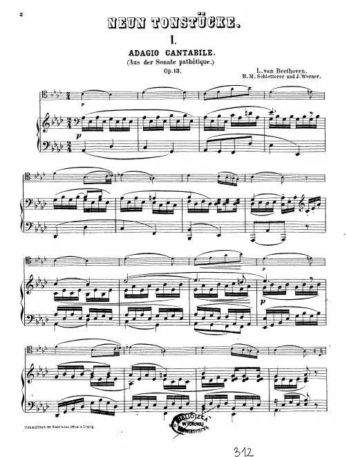1. Adagio cantabile (from Op.13)