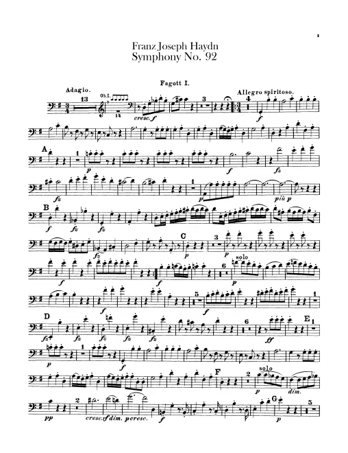 Bassoon 1, 2