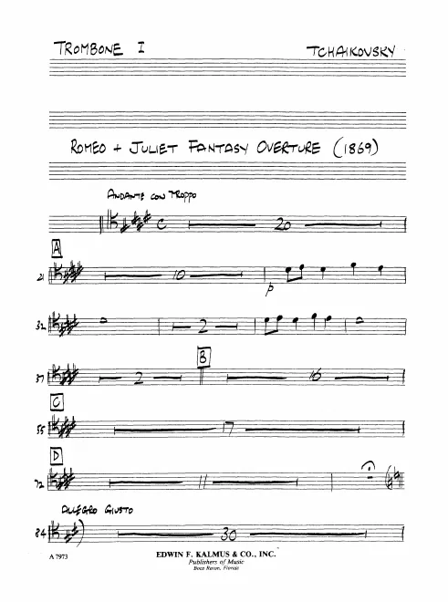 Trombone 1, 2, 3, Tuba