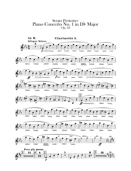 Clarinet 1 (B, A)