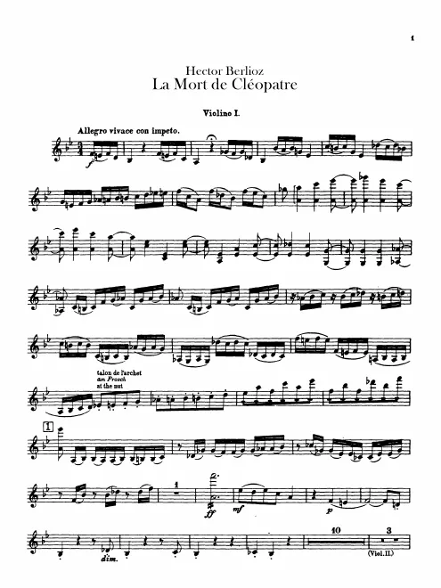 Violins I, II