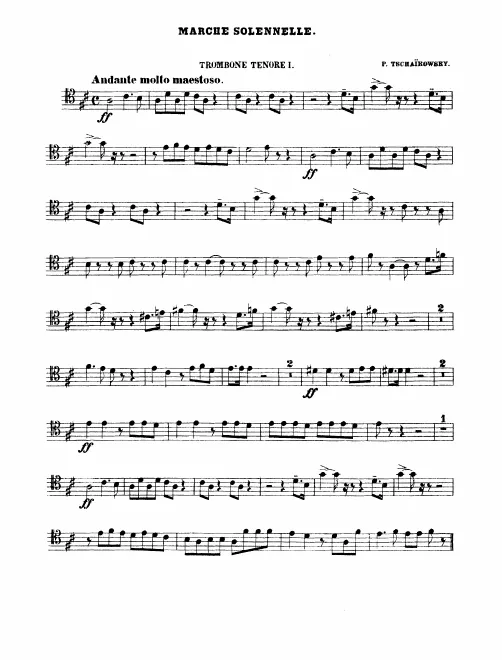 Trombone 1, 2, 3, Tuba