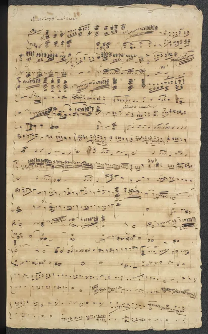 Incomplete Draft with Sketches of WWV 41