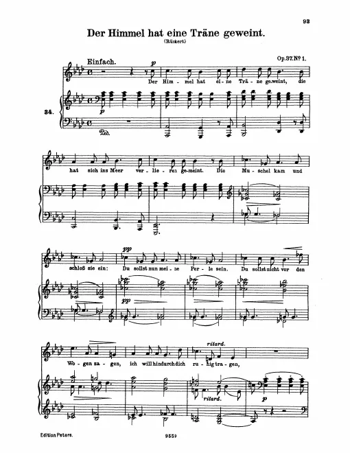 Complete Score (original / high voice)