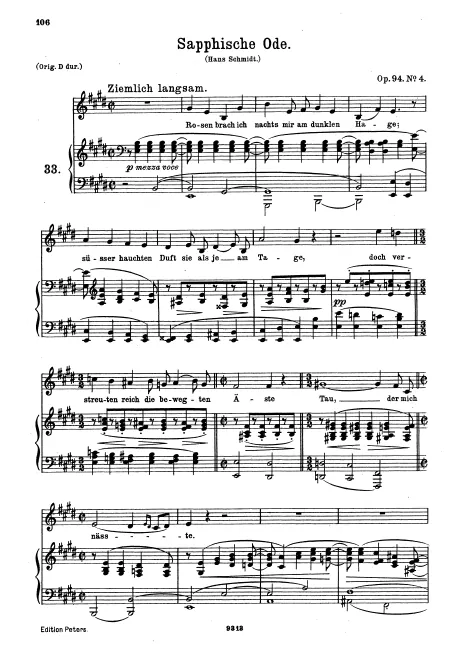 4. Sapphische Ode